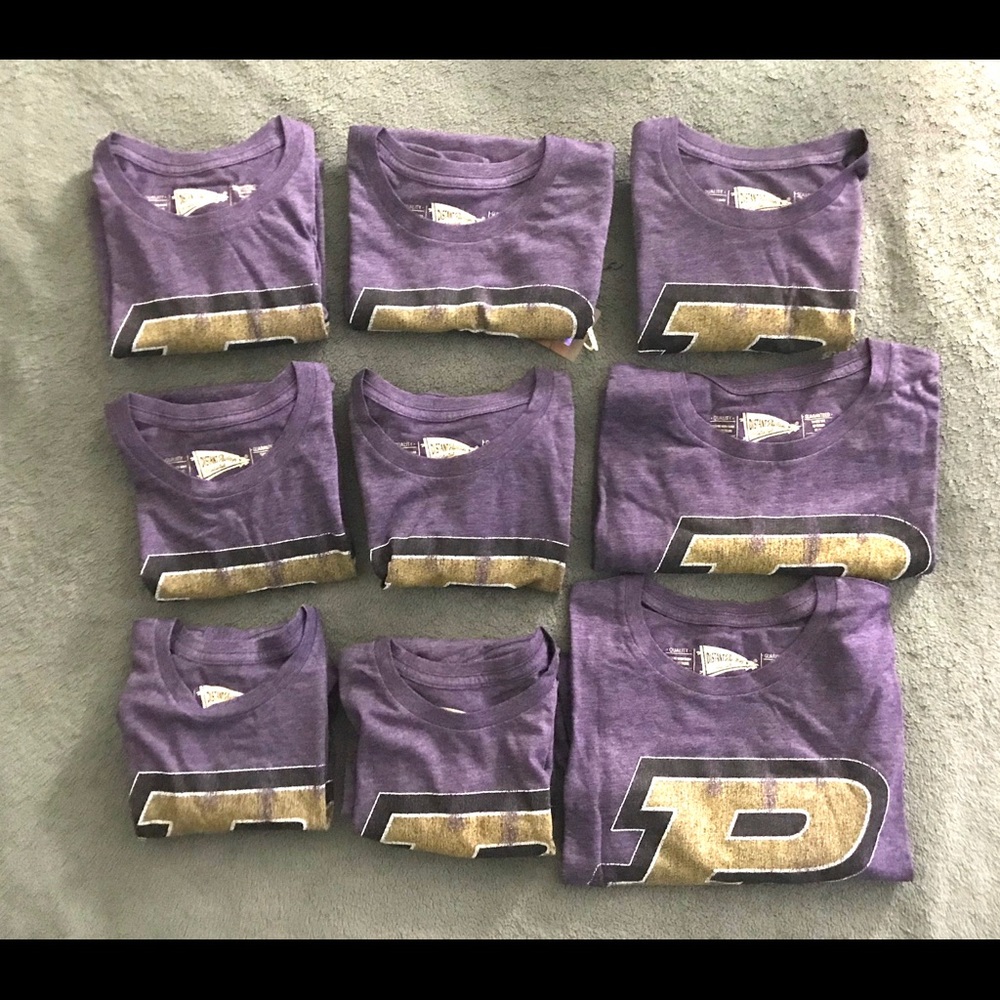 Bundle of 9 Women’s Purdue Boilmakers Tshirt